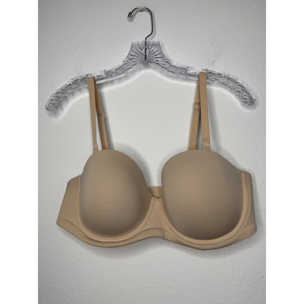 Wacoal Red Carpet Strapless Underwire Bra 38D Sand Beige 854119 Convertible‎